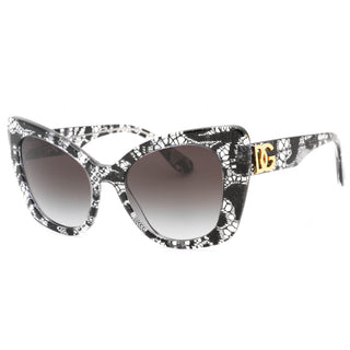 Dolce & Gabbana 0DG4405 Sunglasses Pattern Black Lace/Dark Grey Gradient-AmbrogioShoes