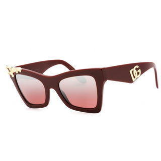 Dolce & Gabbana 0DG4434 Sunglasses Bordeaux / Pink Mirror Silver Gradient Women's-AmbrogioShoes