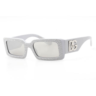 Dolce & Gabbana 0DG4447B Sunglasses Light Grey / Light Grey Mirror Silver-AmbrogioShoes