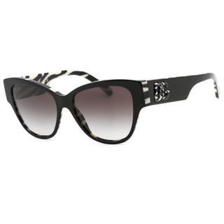 Dolce & Gabbana 0DG4449 Sunglasses Black On Zebra Print / Grey Gradient-AmbrogioShoes