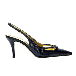 Dolce & Gabbana 3920 Blue Python Skin Pump (DGW14)-AmbrogioShoes