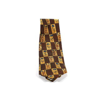 Dolce & Gabbana D&G Necktie Gold & Rust designer Tie SILK DGT30-AmbrogioShoes