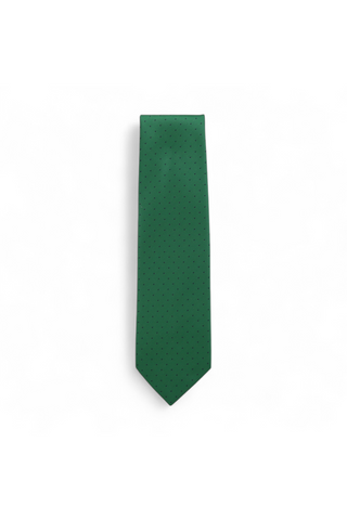 Dolce & Gabbana D&G Necktie Tie Green textured ground with black dots DGT63