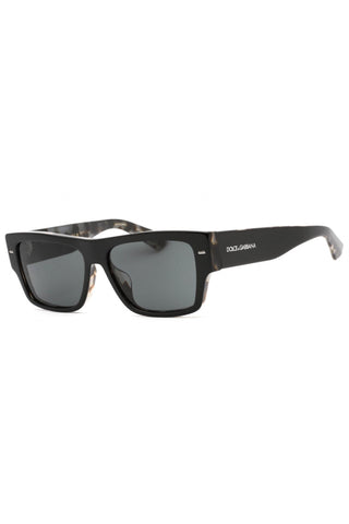 Dolce & Gabbana DG4451F Sunglasses Black On Grey Tortoise/Dark Grey