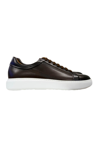 Donatello Deron Brown Leather Casual Sneakers (DON1000)