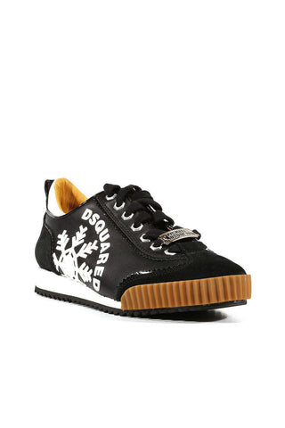 Dsquared2 Black Multi-Material Lace Up Sneakers (DSM06)