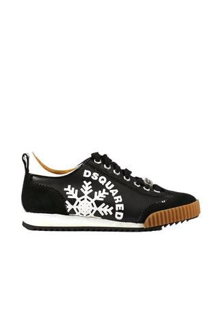 Dsquared2 Black Multi-Material Lace Up Sneakers (DSM06)