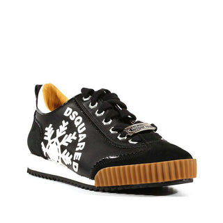 Dsquared2 Men's Shoes Black Multi-Material Lace Up Sneakers (DSM06)-AmbrogioShoes