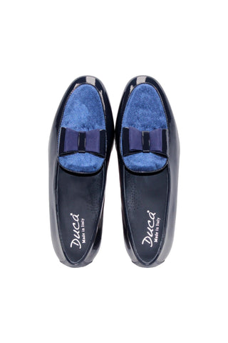 Duca Amalfi Velvet / Leather Loafers-AmbrogioShoes