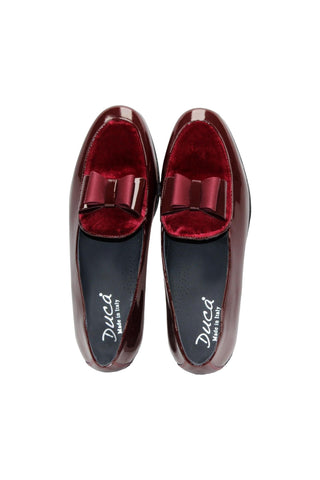 Duca Amalfi Velvet / Leather Loafers-AmbrogioShoes