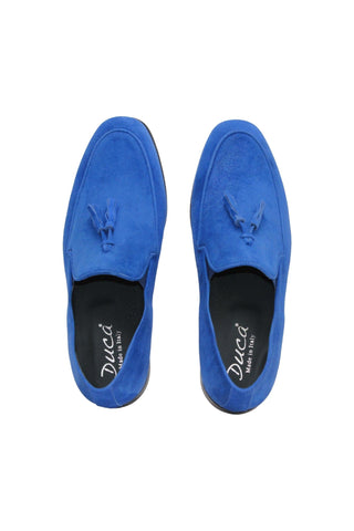 Duca Anzio Suede Tassel Loafer (D1179)-AmbrogioShoes