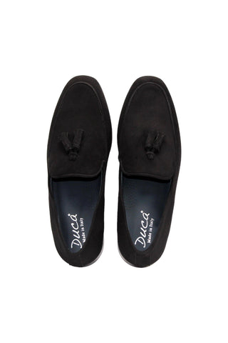 Duca Anzio Suede Tassel Loafer (D1179)-AmbrogioShoes