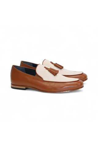Duca Anzio Suede Tassel Loafer (D1179)-AmbrogioShoes