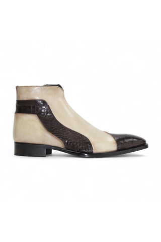 Duca Aprilia Men’s Shoes Alligator Embossed Calf-Skin Leather Boot (D1144)