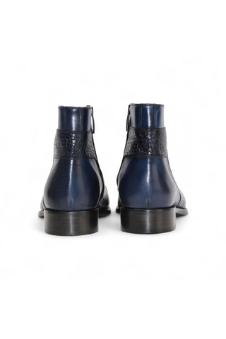 Duca Aprilia Men’s Shoes Alligator Embossed Calf-Skin Leather Boot (D1144)