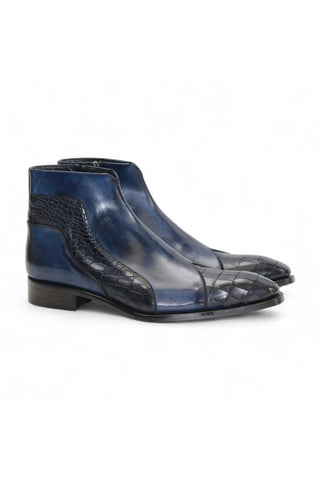 Duca Aprilia Men’s Shoes Alligator Embossed Leather Boot (D1144)