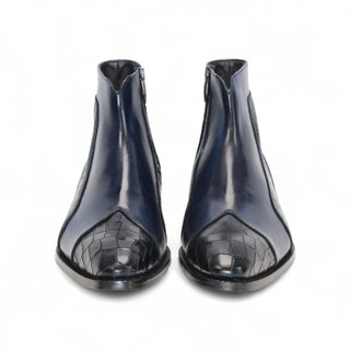 Duca Aprilia Men’s Shoes Alligator Print Calf-Skin Leather Boot (D1144)-AmbrogioShoes