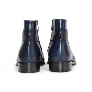 Duca Aprilia Men’s Shoes Alligator Print Calf-Skin Leather Boot (D1144)-AmbrogioShoes