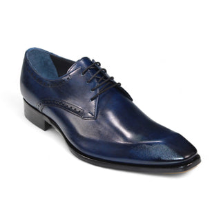 Duca Arpino Men's Shoes Navy Calf-Skin Leather Oxfords (D1131)-AmbrogioShoes