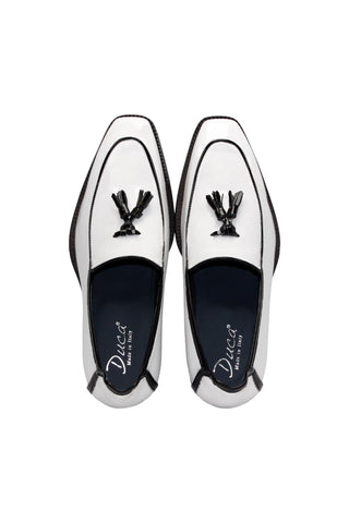 Duca Fano Men’s Shoes Patent Leather Tassel Loafer (D1138)-AmbrogioShoes