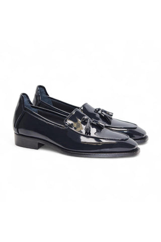 Duca Fano Men’s Shoes Patent Leather Tassel Loafer (D1138)-AmbrogioShoes