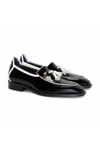Duca Fano Men’s Shoes Patent Tassel Loafer (D1138)
