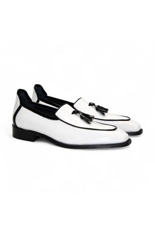 Duca Fano Men’s Shoes Patent Tassel Loafer (D1138)
