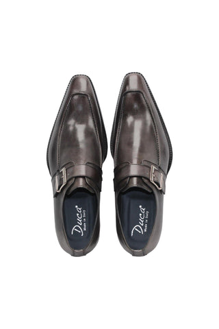 Duca Garda Men’s Shoes Leather Monk-Straps (D1027)