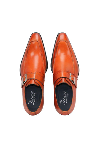 Duca Garda Men’s Shoes Leather Monk-Straps (D1027)