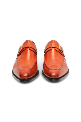 Duca Garda Men’s Shoes Leather Monk-Straps (D1027)