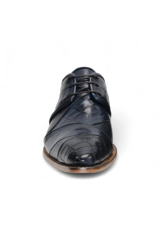 Duca Imperio Men’s Shoes Multi Embossed Leather Cap-Toe Derby (D1156)