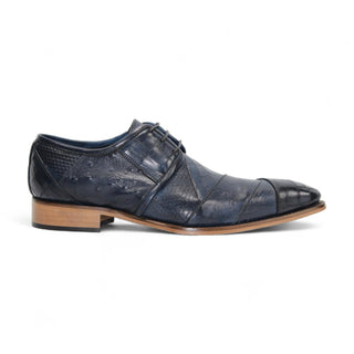 Duca Imperio Men’s Shoes Multi Print Calf-Skin Leather Cap-Toe Derby (D1156)-AmbrogioShoes