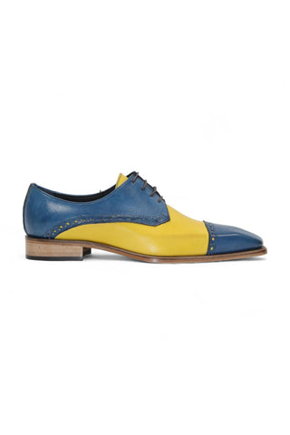 Duca Lombardi Men’s Shoes Calf-Skin Leather Cap-Toe Derby (D1157)-AmbrogioShoes