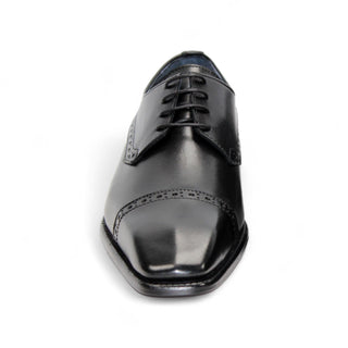 Duca Lombardi Men’s Shoes Calf-Skin Leather Cap-Toe Derby (D1157)-AmbrogioShoes