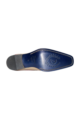 Duca Lombardi Men’s Shoes Leather Cap-Toe Derby (D1157)
