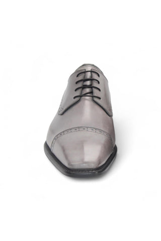Duca Lombardi Men’s Shoes Leather Cap-Toe Derby (D1157)