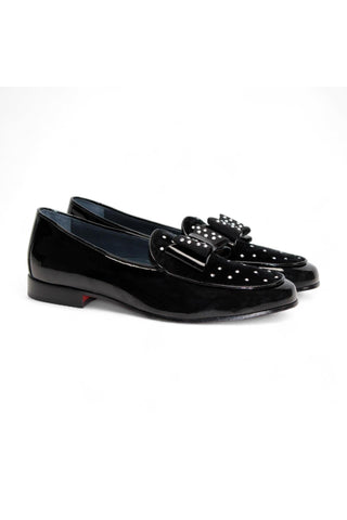 Duca Maratea Patent & Velvet Loafer (D1163)