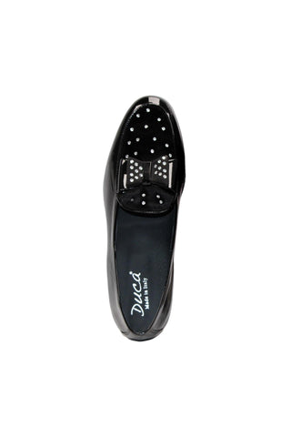 Duca Maratea Patent & Velvet Loafer (D1163)