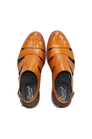 Duca Positano Leather Fisherman Sandal