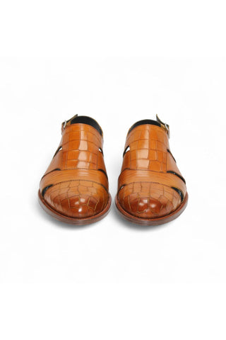 Duca Positano Leather Fisherman Sandal