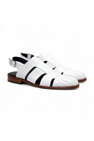 Duca Positano Leather Fisherman Sandal