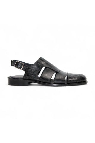 Duca Positano Leather Fisherman Sandal