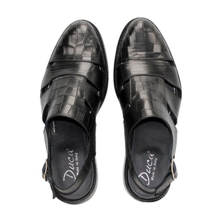 Duca Positano Multi Print Calf-Skin Leather Fisherman Sandal (D1180)-AmbrogioShoes