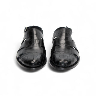 Duca Positano Multi Print Calf-Skin Leather Fisherman Sandal (D1180)-AmbrogioShoes