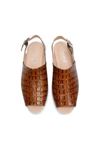 Duca SA136 Embossed Leather Sandal