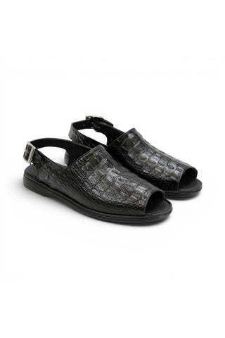 Duca SA136 Embossed Leather Sandal