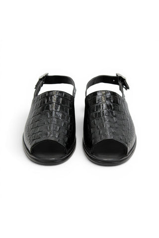 Duca SA136 Embossed Leather Sandal