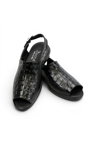 Duca SA136 Embossed Leather Sandal