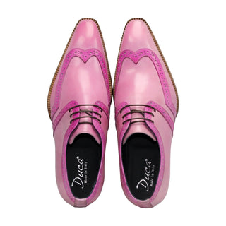 Duca Savona Men’s Shoes Calf-Skin Leather Wing-tip Derby (D1066)-AmbrogioShoes