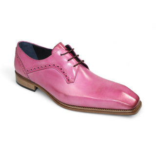 Duca Spada Men's Shoes Pink Calf-Skin Leather Oxfords (D1175)-AmbrogioShoes